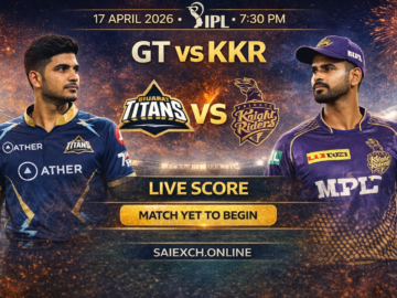 GT vs KKR live score featured image for IPL 2026 showing Gujarat Titans and Kolkata Knight Riders with match yet to begin update
