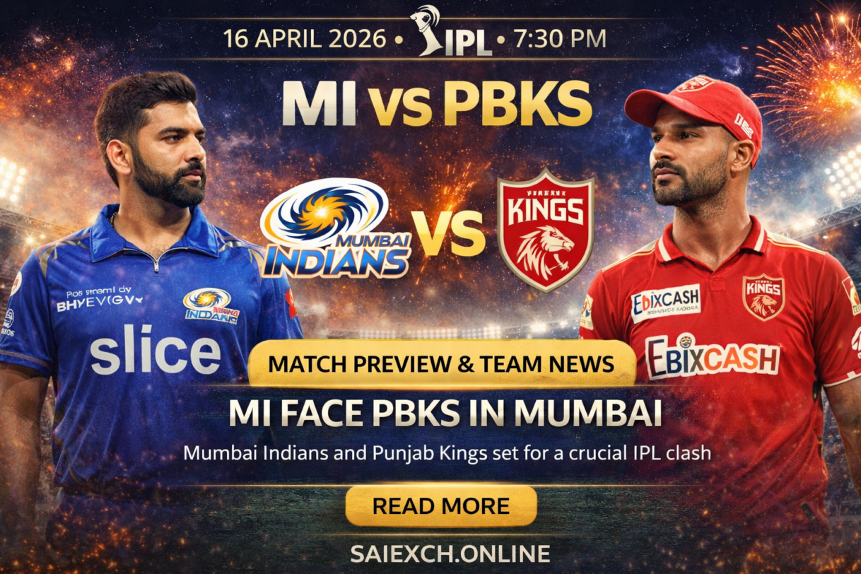 MI vs PBKS news featured image for IPL 2026 showing Mumbai Indians and Punjab Kings match preview and team news graphic